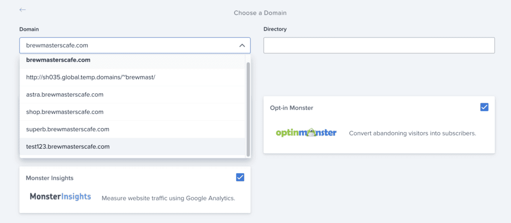 Add subdomain as a site